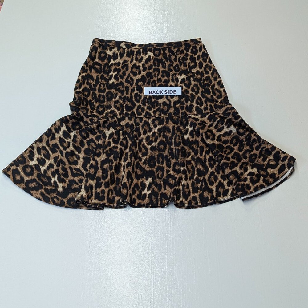 Spense Size Small Pull-On Leopard Print Mini Skirt - image 2